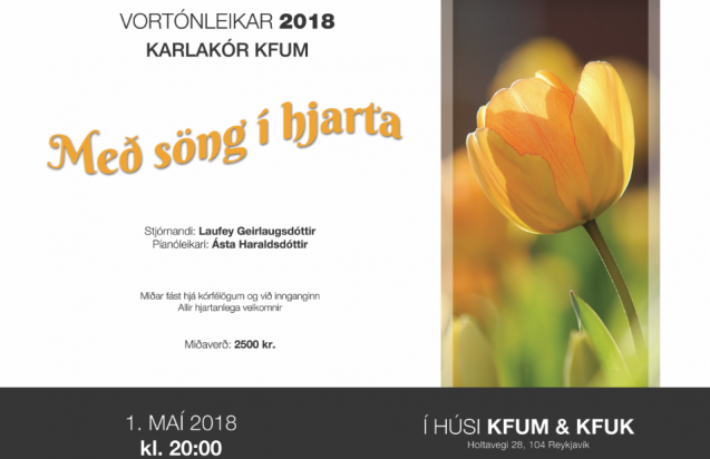 Vortónleikar Karlakórs KFUM – Með söng í hjarta.